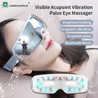 ราคา Jinkairui เครื่องนวดตาที่มองเห็นได้ Acupoint การสั่นสะเทือนนวดตา Pulse ประคบร้อนบลูทูธเพลงบรรเทาความเมื่อยล้า Eye Care ลบความหมองคล้ํา Eye beauty instrument (16186347568)