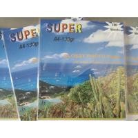 ราคา กระดาษโฟโต้ SUPER ผิวมัน ขนาด A4 100 แผ่น หนา 130 แกรม แบบผิวมันหน้าเดียว (1759207613)
