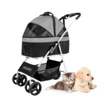 ราคา Dodopet รถเข็นสุนัข BK จุ20กก คันเล็ก 4ล้อรถเข็นหมา รถเข็นแมว พับง่าย รถเข็นสัตว์เลี้ยง รถเข็นหมา (7670419324)