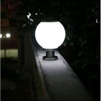 ราคา โคมไฟหัวเสา รั้วบ้านพลังแสงอาทิตย์ Solar Cell 8นิ้ว LED แสงสีขาว พลังงานแสงอาทิตย์ ประกัน6เดือน (25768997827)