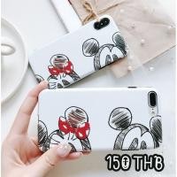 ราคา พร้อมส่งจากไทยเคสไอโฟนเคสมิกกี้มินนี่ลายเส้นขาว i6,6s,6+,6s+,7,7+,8,8+,X (1503689195)
