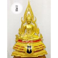 ราคา พระพุทธชินราช พระ พระพุทธรูป พ่นสีทอง หน้าตัก 9 นิ้ว ประดับเครื่องประดับ ขึ้นบ้านใหม่ พระประธาน ของขวัญงาน (3656286275)