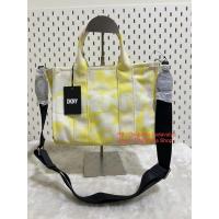 ราคา DKNY Emilee Small Tote Canvas Yellow Multi (29677162604)