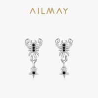 ราคา Ailmay ต่างหูสตั๊ด เงินแท้ 925 จี้รูปแมงป่อง ประดับเพทาย สีดํา เครื่องประดับแฟชั่น สําหรับผู้หญิง (25521086452)