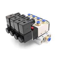 ราคา Dc12v 4V210-08 Dc24v Ac220v 2 ตำแหน่ง 5 ทาง Solenoid Valve อลูมิเนียมฐานอ (26365483671)