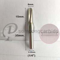 ราคา ดอกทริมเมอร์ตึร่องยู 6mm. แกน1/4" ดอกตีร่องโค้งตัวยู ดอกทริมเมอร์คาร์ไบด์ ดอกcnc (3034232599)