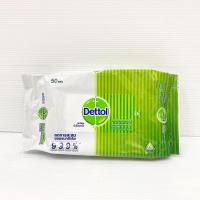 ราคา Dettol เดทตอลผ้าเช็ดทำความสะอาดผิว แอนตี้แบคทีเรีย(50แผ่น) (5669412762)