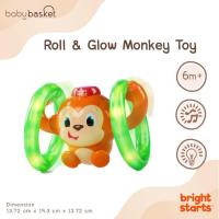 ราคา ของเล่นเด็ก ลิงล้อหมุน Bright Starts Roll & Glow Monkey ต่วช่วยฝึกคลาน เสริมสร้างพัฒนาการ (7632088120)