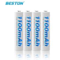 ราคา ถ่านชาร์จ AAA Beston 1100mAh 1.2V Ni-MH จำนวน 4 ก้อน ฟรีกล่องใส่ถ่าน คุณภาพสูง ราคาถูก (19896626626)