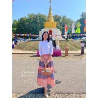 ราคา กระโปรงระบายยาว ลายชาวเขา (8831535087)