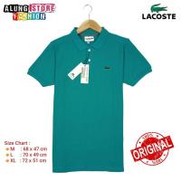 ราคา LACOSTE ของแท้ เสื้อโปโลแขนสั้น คอปก สีฟ้า สําหรับผู้ชาย (14437926009)