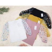 ราคา เสื้อไหมพรมคอวีกระดุมหน้า (5201918766)