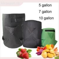 ราคา 5 7 10แกลลอนคอนเทนเนอร์สวนสตรอเบอร์รี่ Planter Grow กระเป๋าดอกไม้ผ้าหม้อไม่ทอ Jardin Veg Tomato ปลูก THK2 (29132896028)