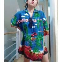 ราคา เสื้อฮาวายมือสอง ของแท้ สภาพสวยสีสด (5785524048)