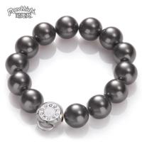 ราคา ,,สร้อยข้อมือคริสตัลสีมุก Monchhichi ม่อนชิชิ x Swarovski (29025198879)