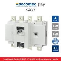 ราคา Socomec AC Load Break Switch SIRCO 4P 500A Front Operation w/o Handle | 26004051 | Socomec (27221014960)