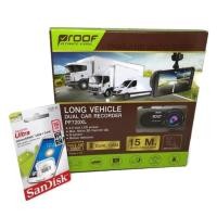 ราคา Proof Car Cam PF720XL กล้องติดรถยนต์หน้า-หลัง รุ่น สายกล้องหลังยาว 15 เมตร (935135072)