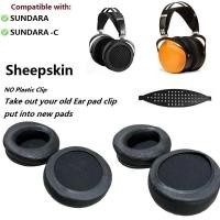 ราคา แผ่นรองหูฟังหนังแกะแท้สําหรับ Hifiman SUNDARA/SUNDARA-C หูฟังเปลี่ยน earmuff หมอนหูแผ่นรองหูฟังเทปคาดศีรษะ (41757630977)