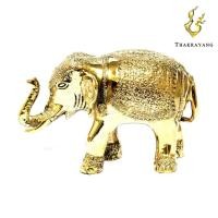 ราคา THAKRAYANG รูปปั้นตกแต่งบ้าน ช้างทองเหลือง ลายไทย เล็ก (398605351)