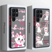 ราคา Disney สีชมพู Marie แมวน่ารักซิลิโคนเคสโทรศัพท์สําหรับ Samsung S25 Ultra S24 S23 S21 S20 FE S22 Plus S24FE 5G โปร่งใส Frosted Galaxy หมายเหตุ 20 Ultra ฝาครอบกันกระแทก (41352631856)