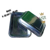 ราคา ถาดสแตนเลส ถาดสแตนเลส ขนาดใหญ่ 35 x 26 ซม (43505796164)