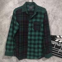 ราคา ผ้ามือสอง​ เสื้อเชิ้ตแขนยาวลายสก็อต​uniqlo (22923078439)