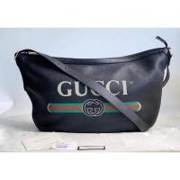 ราคา kept Unused GUCCI PRINT HALF-MOON HOBO BAG (11917396083)