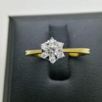 ราคา แหวนเพชรแท้น้ำหนักเพชรรวม​ 0.17 cts (3031308404)