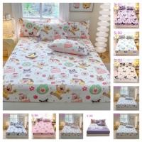 ราคา กระรอกใหม่รูปเตียงทาแธม/ผ้าปูที่นอนที่มีคุณภาพ ชุดผ้าปูที่นอน Satin 3ฟุต 3.5ฟุต 5ฟุต 6ฟุต ผ้าปูที่นอนซาติน (26169508748)