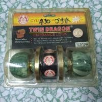 ราคา ลูกบิดประตู ทวินดราก้อน 7683 PB สีเขียวหยก-ขาว (25040104940)