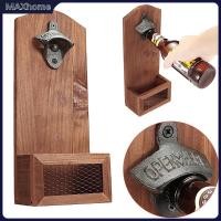 ราคา ที่เปิดขวด ที่เปิดขวดเบียร์ติดผนังไม้พร้อมหมวก Catcher สไตล์วินเทจ SHOPTKC4162 (27529033538)