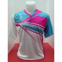 ราคา เสื้อกีฬา Eureka.Erk-A5002-PL ( สีชมพูแถบฟ้าขาว ) (4855833427)