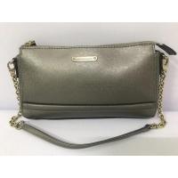 ราคา กระเป๋ามือสอง Anne Klein หนังแท้ สีเขียว-เงิน พร้อมส่ง (11074872953)
