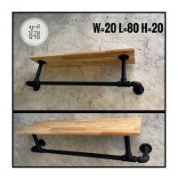 ราคา ชั้นไม้สไตล์ loft ชั้นวางติดผนัง loft ชั้ัันวางของอเนกประสงค์ (26367339982)