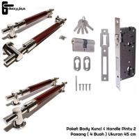 ราคา [ ชุดเดียว ] มือจับประตู / ตัวดึงประตูบ้านสแตนเลส / ตัวล็อค / มือจับประตูบ้าน 45 ซม (26032150216)