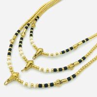 ราคา สร้อยสวยๆ สร้อยร้อยกะลาคั่นเม็ดทองเลเซอร์(สแตนเลสแท้) ยาว24นิ้ว ใส่พระ3องค์ (26505520215)