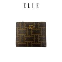 ราคา Elle กระเป๋าสตางค์ใบสั้น สีน้ําตาล (25227336169)