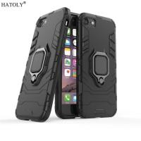 ราคา IPhone 7 7s 8 SIZE 4.7 - SE2 - SE3 - Black Panther Slim Hybrid Rugged Stand Ring Armor Case (44355733359)