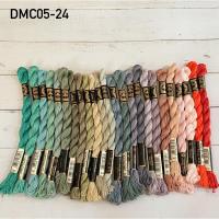 ราคา ✨ชุดไหม dmc เบอร์ 5✨ ยาว 25 เมตร (24955893316)