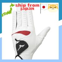 ราคา MIZUNO Golf Glove Config Grip Men's Left Hand Synthetic Leather/Artificial Leather + Silicone Print Processing/Synthetic Leather White/Red 25cm 5MJML253 (28483898252)