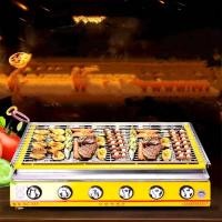 ราคา ET-K233 เตาแก๊สย่างบาร์บีคิวกลางแจ้งย่างแก๊สไร้ควันน้ำมันไอเท็ม บาร์บีคิวหกหัว (26331026567)