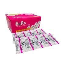 ราคา SARA ซาร่า ชนิดแผง 10 เม็ด X10 แผง พาราเซตตามอล 500mg แก้ปวด ลดไข้ (43050590088)