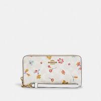 ราคา #Coach LONG ZIP AROUND WALLET IN SIGNATURE CANVAS WITH MYSTICAL FLORAL PRINT (COACH C8695) กระเป๋าสตางค์ใบยาว ซิปรอบ (17169313346)