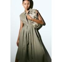 ราคา H&M(เอชแอนด์เอ็ม) เดรสเชิ้ตผ้าลินินผสม ผู้หญิง 1293989 (41404835100)