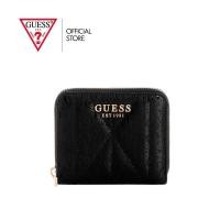 ราคา GUESS กระเป๋า รุ่น GG9663137 ALDINA SLG SMALL ZIP AROUND สีดำ (41456011884)