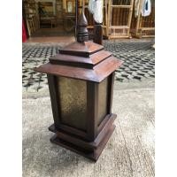 ราคา โคมผนังสี่เหลี่ยมไม้สัก โคมติดผนังไม้สัก โคมไฟภายนอกอาหาร (23356002658)