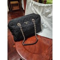 ราคา กระเป๋า Prada Quilted Tessuto Nylon Shoulder Bag สีดำ (23029407945)
