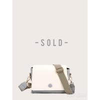 ราคา • Color block flap crossbody bag • (6458861841)