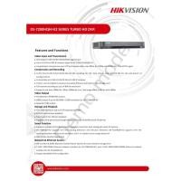 ราคา DS-7208HQHI-K2 Hikvision เครื่องบันทึกภาพ 8 Ch. H.265/H.265+ (1393050369)