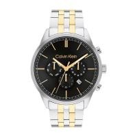 ราคา Calvin Klein CK25200380 Infinite Men Black Chronograph Stainless Steel Watch 44 mm. นาฬิกาข้อมือผู้ชาย (27160049889)